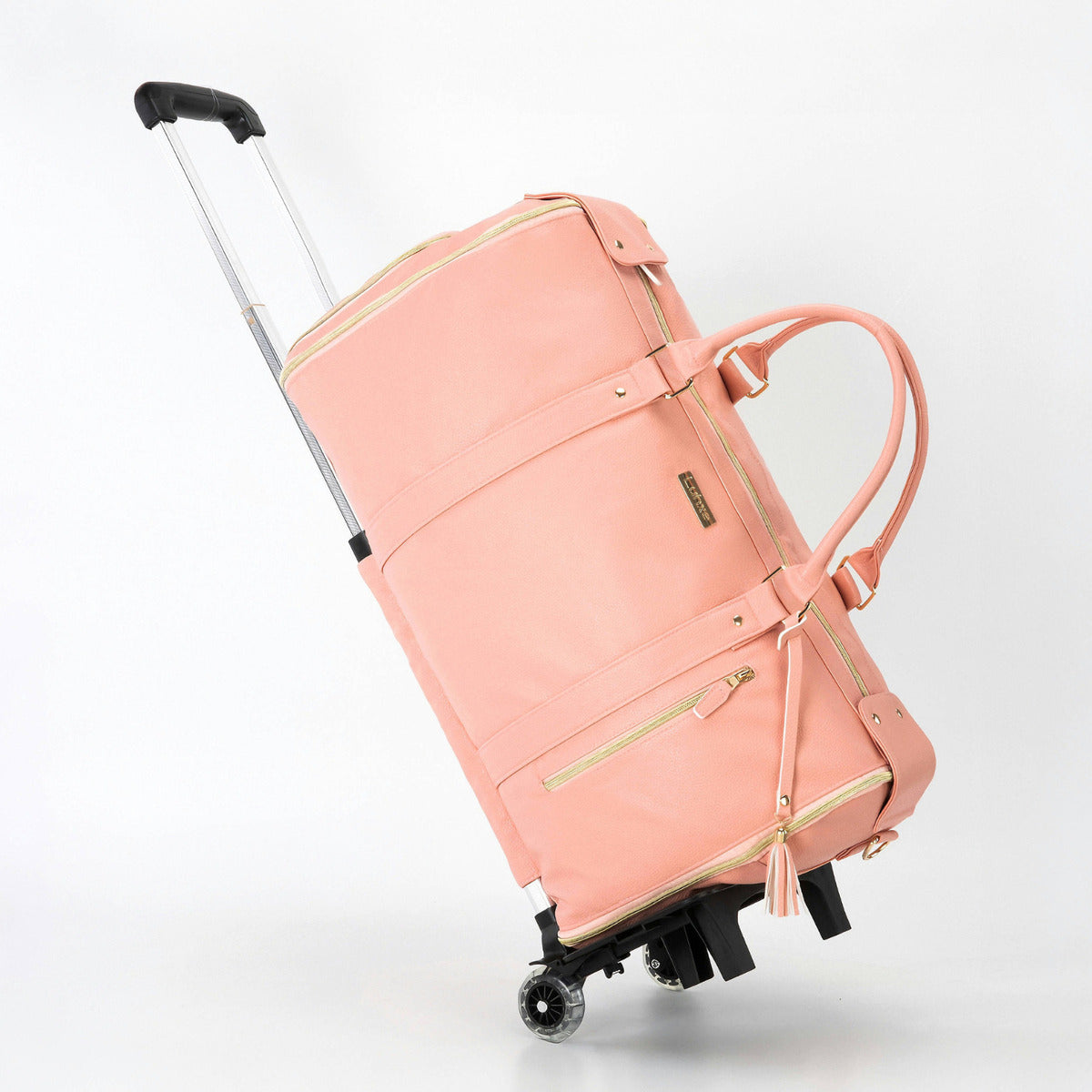 The Luhxe Travel Bag, a soft-sided carry-on with detachable wheels